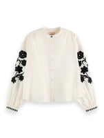 Shirt With Embroidered Sleeves