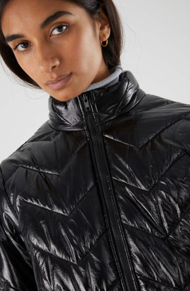 Shiny on sale black jacket