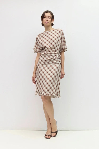 The Aliza Skirt - Burgundy