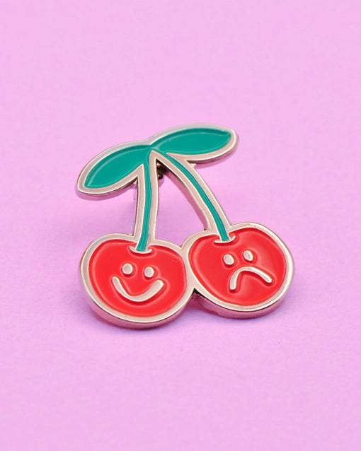 Cherry Fruit Enamel Lapel Pin