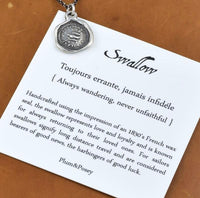 Swallow Necklace - Always Wandering, Never Unfaithful