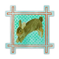 Rabbit Square Sticker