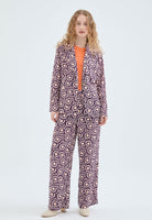 Retro Geometric Pattern Blazer