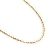 Gold Rope Chain Necklace