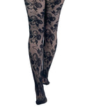 Fleur Lace Tights - Black