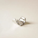 Metal Hair Ponytail Cuff Stick - Silver