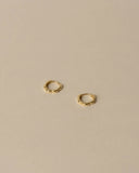 Ali Scalloped Huggie Hoops - Gold