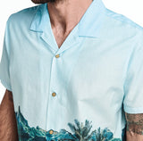 Gonzo Camp Collar Woven - Hinano Otemanu Light Blue
