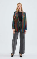 Geometric Print Blazer