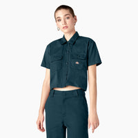 Short Sleeve Cropped Workshirt