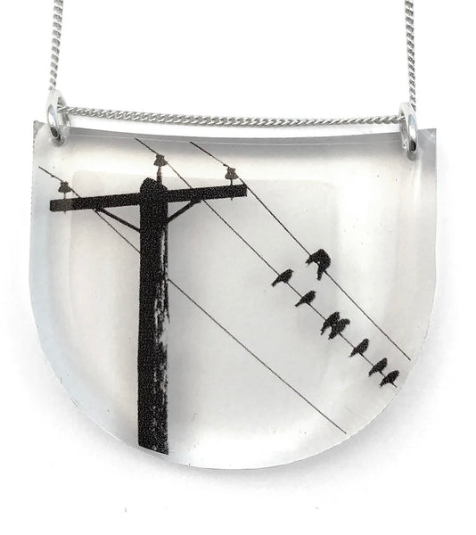 Drop Crow Pole Necklace