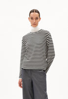 Marynaa Knitted Stripe Loose Fit Tee