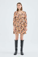Cheetah Wrap Short Dress