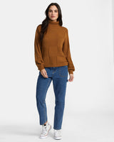 Vineyard Turtleneck Jumper - Workwear Brown