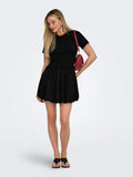 Goa Linen Balloon Dress - Black
