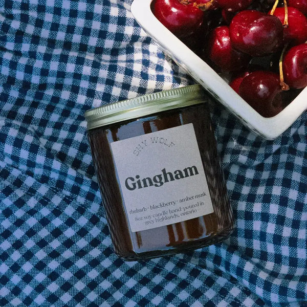 Gingham Candle