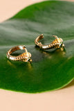 Cobra 18K Gold Plated Huggie Hoop Earring