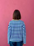 Nuria Blue And Yellow Long Sleeve Shirt