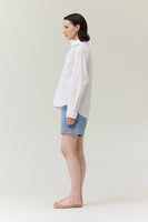 Long Sleeve Cotton Shirt - Off White