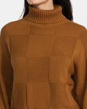 Vineyard Turtleneck Jumper - Workwear Brown
