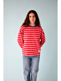 Nuria Pink And Red Long Sleeve Shirt