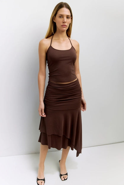 The Crystal Skirt - Brown