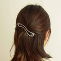 Long Metal Hair Claw Clip - Silver