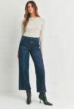 Seamed Utility Straight - Dark Denim