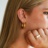 Emilia Gold Voluptuous Hoops