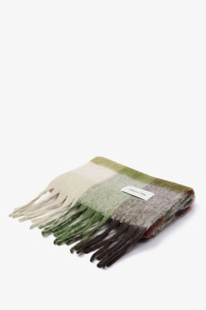 The Reykjavik Scarf - Mossy Green Check