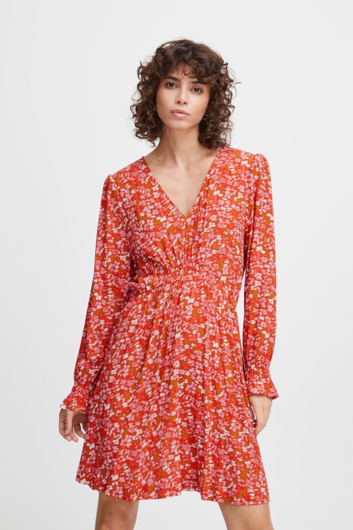 Tusnelda Dress- Orange Flower