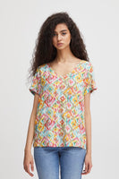 Vera V Short Sleeve - Multi AOP