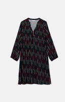 Wavy Stripe Short Dress
