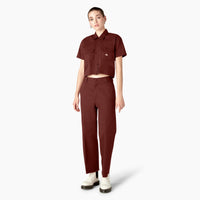 Short Sleeve Cropped Workshirt