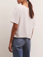 Hazel Slub Tee - White