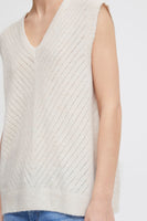 Kamara Waistcoat - Cloud Dancer