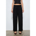 Renee Wide Leg Low Rise Pant - Black