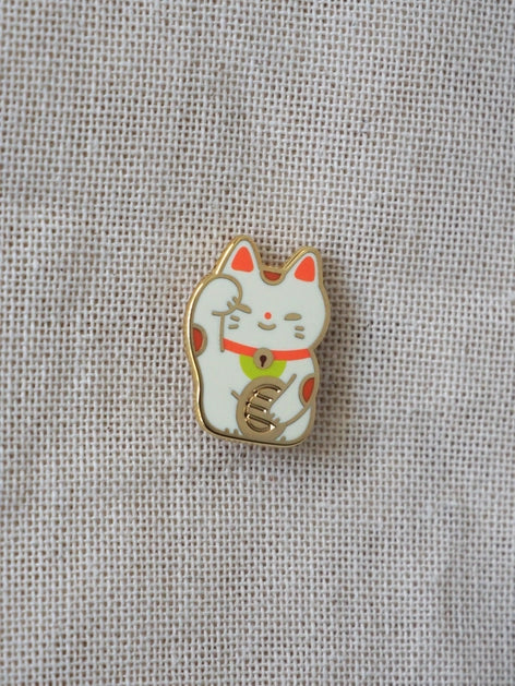 Lucky Cat Enamel Pin