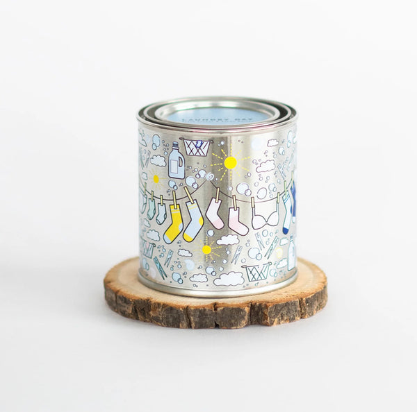 Laundry Day Candle Paint Tin
