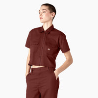 Short Sleeve Cropped Workshirt