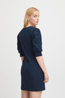 Kate Print Dress - Total Eclipse Dot