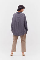 Overfit Check Shirt - Deep Lake