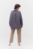 Overfit Check Shirt - Deep Lake