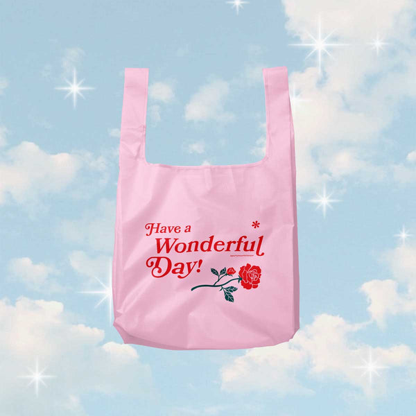Have A Wonderful Day Foldable Nylon Tote