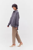Overfit Check Shirt - Deep Lake