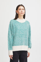 Kamara Stripe Jumper - Cadmium Green
