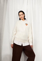 Aarin Oversized Fruit Embroidered Sweatshirt - Undyed