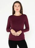 Bamboo Long Sleeve Crew Neck Top