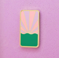 Ocean Sun Enamel Pin