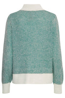 Kamara Stripe Jumper - Cadmium Green
